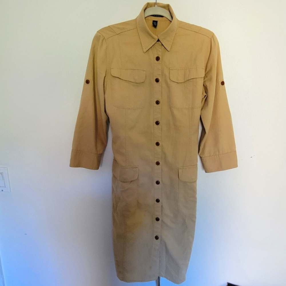 Lauren by Ralph Lauren Safari Dress 4 pocket